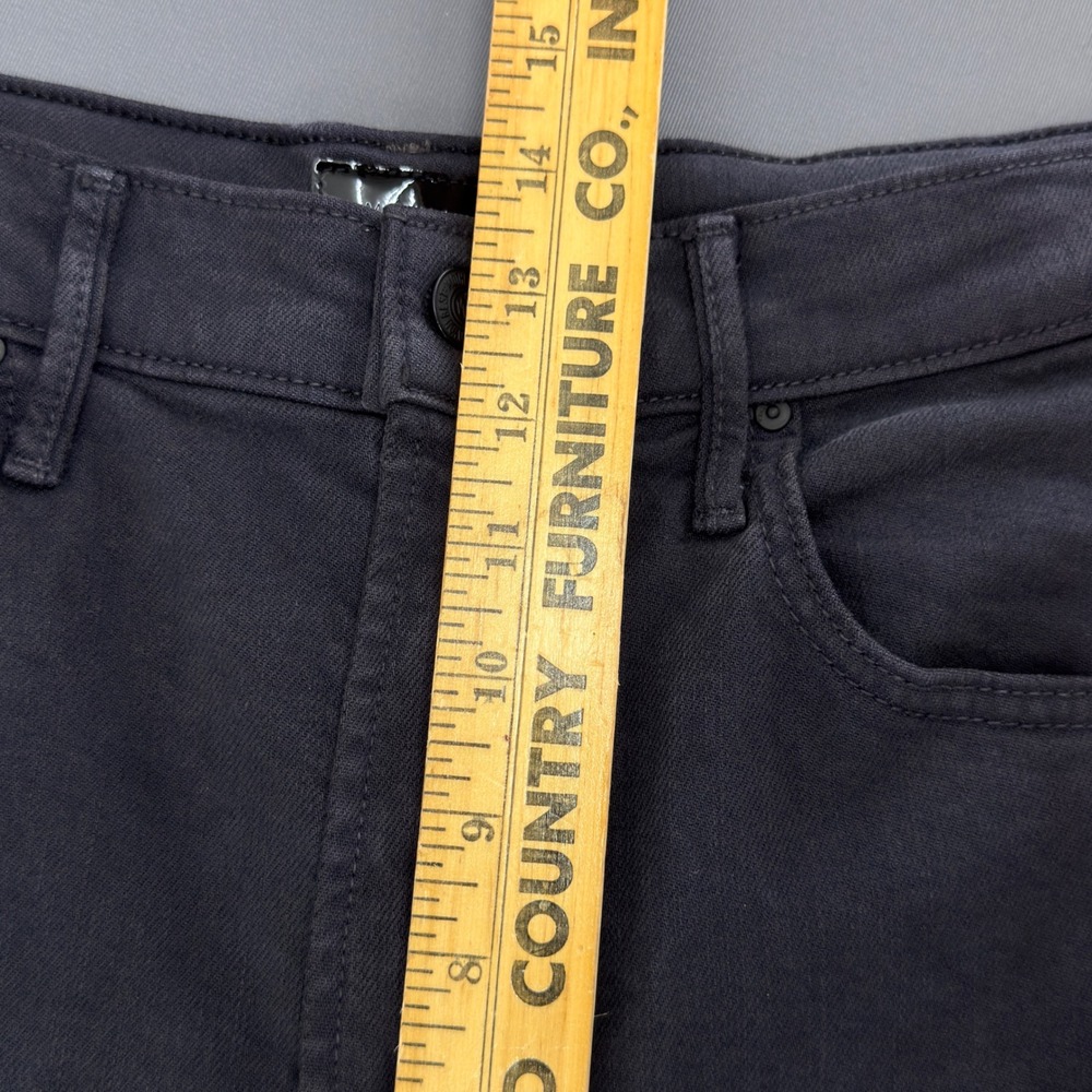 Mother The Half-Pipe Flood Jeans Faded Black High Rise Wide Leg Crop Size 29 - Picture 15 of 16